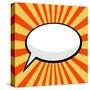 Pop Art Comic Speech Bubble-PiXXart-Stretched Canvas