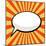 Pop Art Comic Speech Bubble-PiXXart-Mounted Art Print