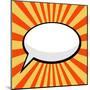 Pop Art Comic Speech Bubble-PiXXart-Mounted Art Print