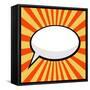 Pop Art Comic Speech Bubble-PiXXart-Framed Stretched Canvas