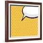 Pop Art Comic Speech Bubble-PiXXart-Framed Art Print