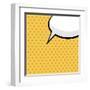 Pop Art Comic Speech Bubble-PiXXart-Framed Art Print