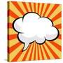 Pop Art Comic Speech Bubble-PiXXart-Stretched Canvas