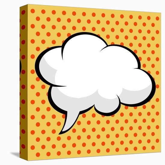 Pop Art Comic Speech Bubble-PiXXart-Stretched Canvas