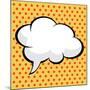 Pop Art Comic Speech Bubble-PiXXart-Mounted Art Print