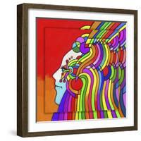 Pop-Art Cosmic Profile-Howie Green-Framed Giclee Print