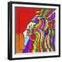 Pop-Art Cosmic Profile-Howie Green-Framed Giclee Print