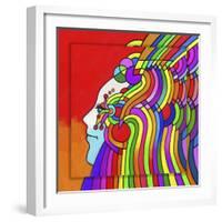 Pop-Art Cosmic Profile-Howie Green-Framed Giclee Print