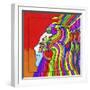 Pop-Art Cosmic Profile-Howie Green-Framed Giclee Print