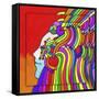 Pop-Art Cosmic Profile-Howie Green-Framed Stretched Canvas