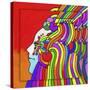 Pop-Art Cosmic Profile-Howie Green-Stretched Canvas