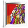 Pop-Art Cosmic Profile-Howie Green-Framed Giclee Print