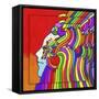 Pop-Art Cosmic Profile-Howie Green-Framed Stretched Canvas