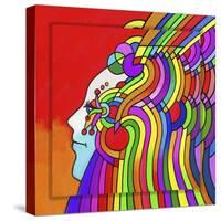 Pop-Art Cosmic Profile-Howie Green-Stretched Canvas