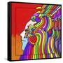 Pop-Art Cosmic Profile-Howie Green-Framed Stretched Canvas