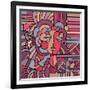 Pop Art Deco Face 116-Howie Green-Framed Giclee Print