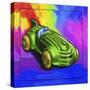 Pop-Art Deco Race Car Toy-Howie Green-Stretched Canvas