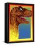 Pop Art Dinosaur 3-Howie Green-Framed Stretched Canvas