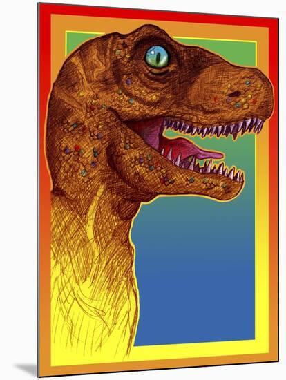 Pop Art Dinosaur 3-Howie Green-Mounted Giclee Print