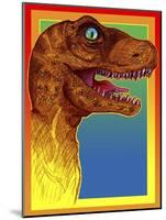 Pop Art Dinosaur 3-Howie Green-Mounted Giclee Print