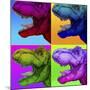 Pop Art Dinosaurs 1-Howie Green-Mounted Giclee Print