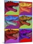 Pop Art Dinosaurs 2-Howie Green-Mounted Giclee Print