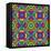 Pop Art Disco Pattern-Sangoiri-Framed Stretched Canvas