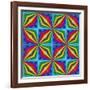 Pop Art Disco Pattern-Sangoiri-Framed Art Print