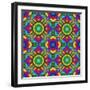 Pop Art Disco Pattern-Sangoiri-Framed Art Print