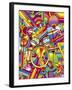 Pop Art Drums-Howie Green-Framed Giclee Print