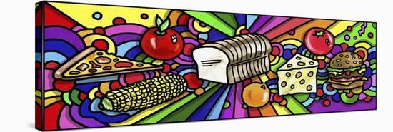 Pop Art Food-Howie Green-Stretched Canvas
