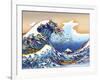 Pop Art Great Wave-Howie Green-Framed Giclee Print