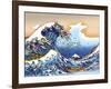 Pop Art Great Wave-Howie Green-Framed Giclee Print