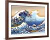 Pop Art Great Wave-Howie Green-Framed Giclee Print