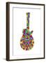 Pop Art Guitar Butterfly-Howie Green-Framed Giclee Print