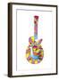 Pop Art Guitar Dove-Howie Green-Framed Giclee Print