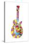 Pop Art Guitar Dove-Howie Green-Stretched Canvas