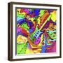 Pop Art Guitar Drum-Howie Green-Framed Giclee Print