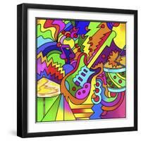 Pop Art Guitar Drum-Howie Green-Framed Giclee Print