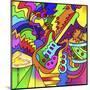 Pop Art Guitar Drum-Howie Green-Mounted Giclee Print