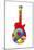 Pop Art Guitar Red Ball-Howie Green-Mounted Giclee Print