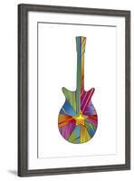 Pop Art Guitar Star-Howie Green-Framed Giclee Print