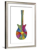 Pop Art Guitar Star-Howie Green-Framed Giclee Print