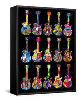 Pop Art Guitars-Howie Green-Framed Stretched Canvas