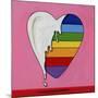 Pop Art Heart Drip-Howie Green-Mounted Giclee Print