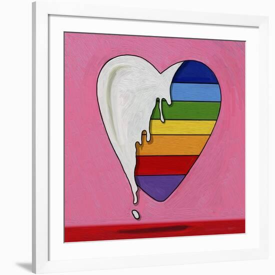 Pop Art Heart Drip-Howie Green-Framed Giclee Print