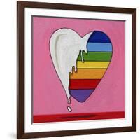 Pop Art Heart Drip-Howie Green-Framed Giclee Print