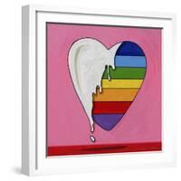 Pop Art Heart Drip-Howie Green-Framed Giclee Print