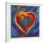 Pop Art Heart Icon-Howie Green-Framed Premium Giclee Print