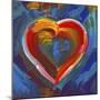 Pop Art Heart Icon-Howie Green-Mounted Premium Giclee Print